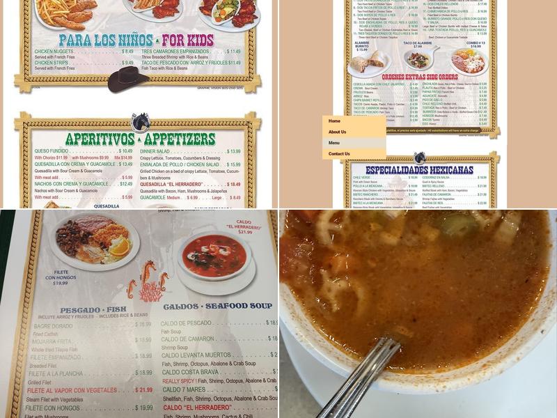El Herradero Menu