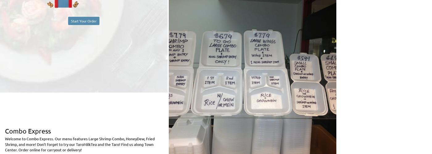 Combo Express Menu