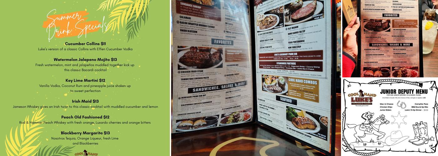 Cool Hand Luke's - Santa Maria Menu