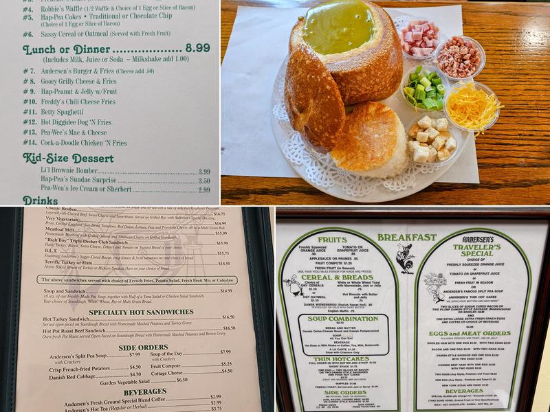 Pea Soup Andersen's Menu
