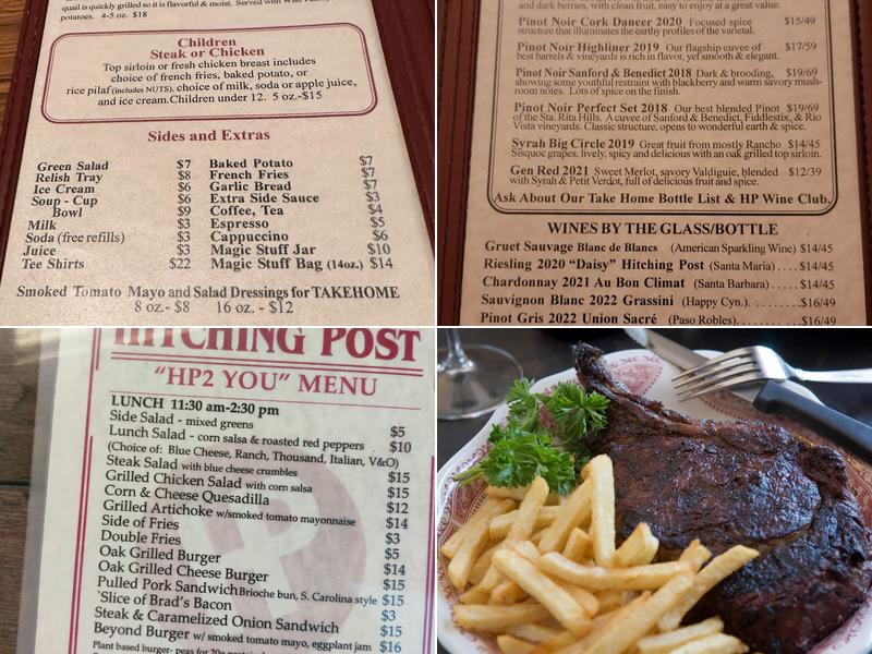 Hitching Post 2 Menu