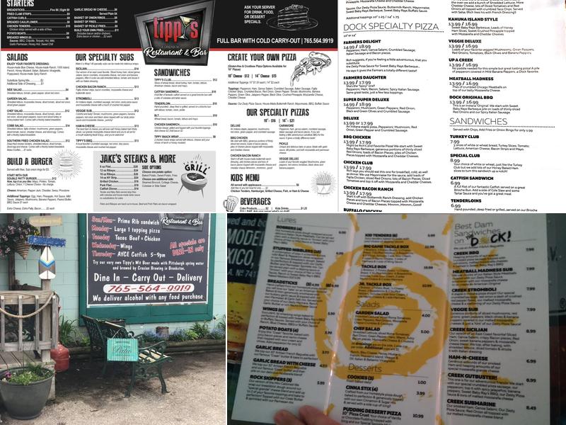 Tippy's Restaurant & Bar Menu