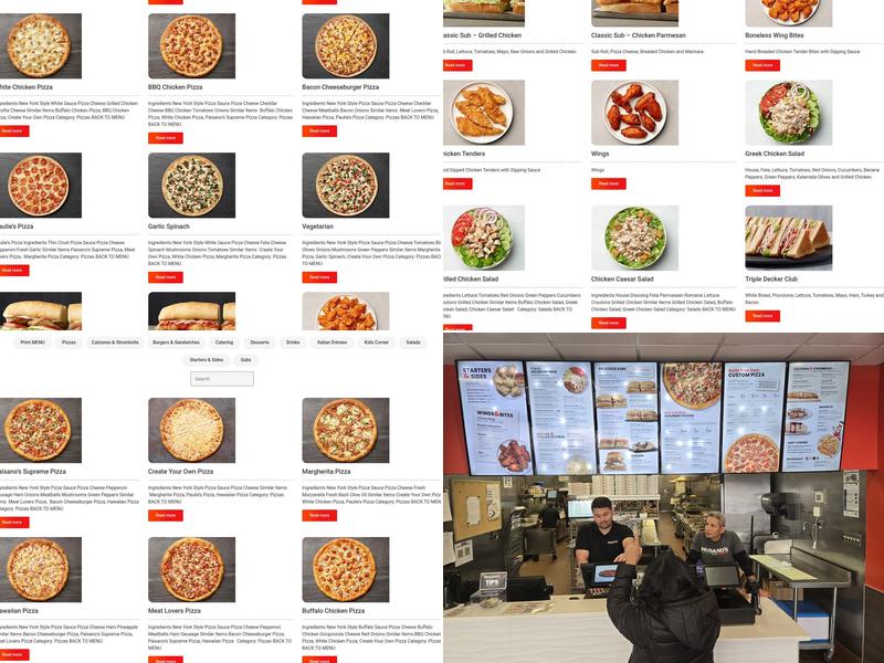 Paisano's Pizza Menu