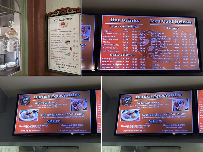 Aebleskiver Cafe Menu