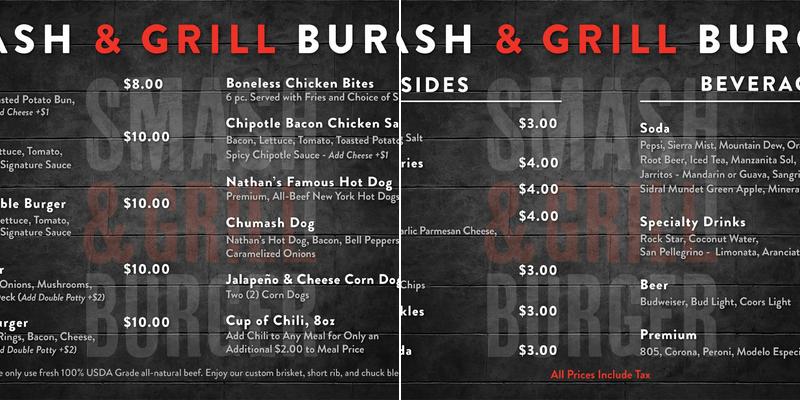 Grains & Grounds Menu