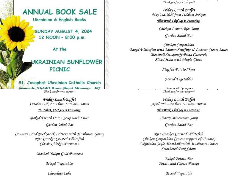 Center Bar & Grille Menu