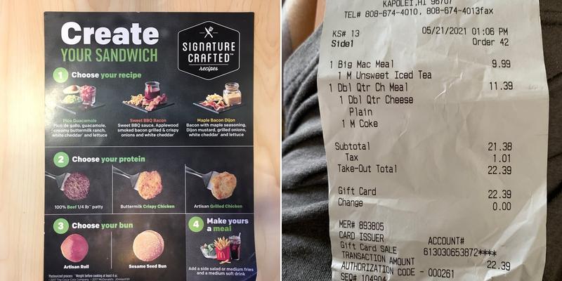 McDonald's Menu
