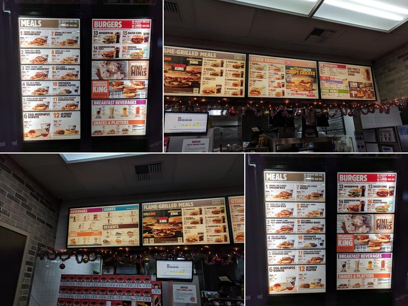 Burger King Menu