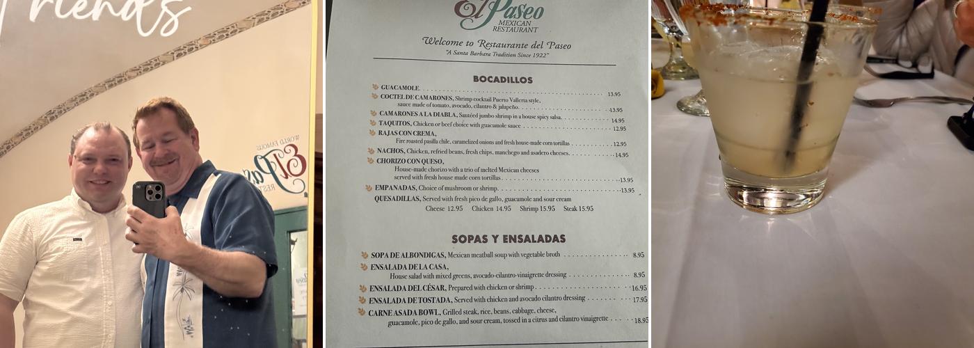 El Paseo Restaurant Menu
