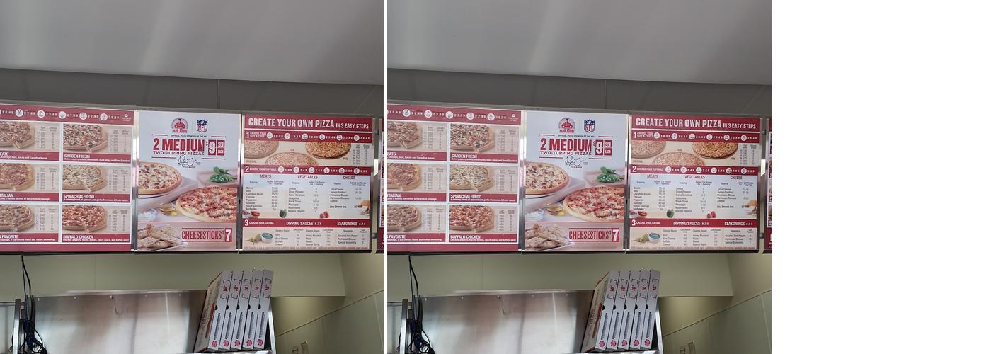 Papa Johns Pizza Menu