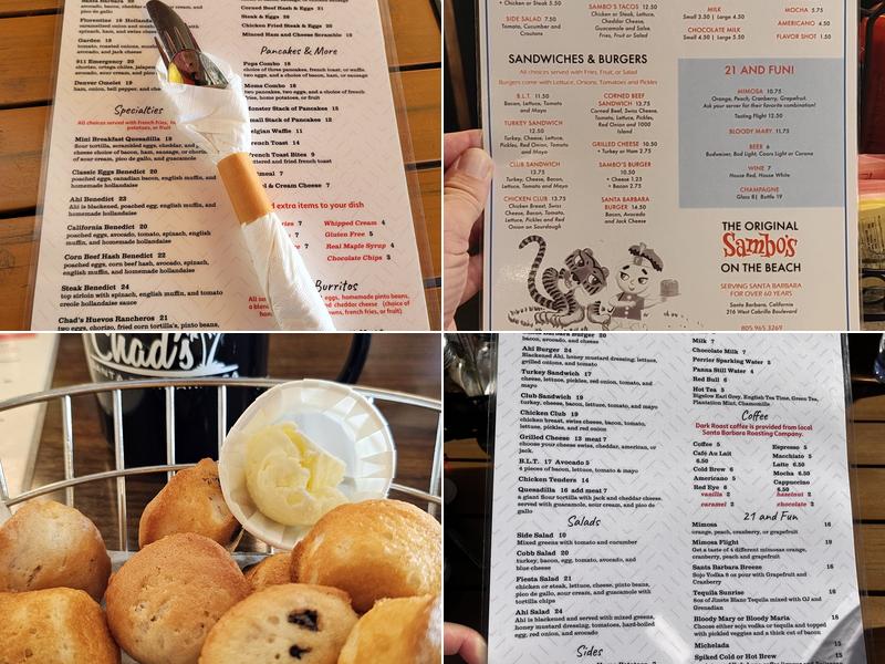 Chad’s Cafe Menu