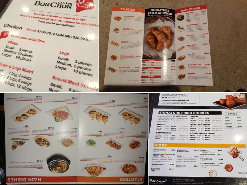 Bonchon Centreville Menu