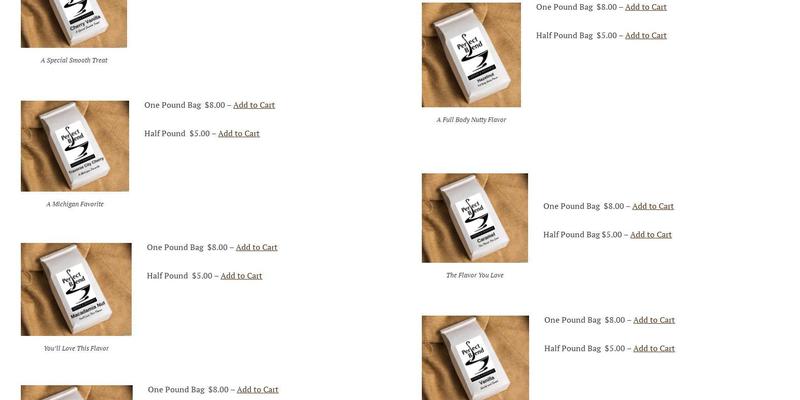 Perfect Blend Coffee Menu