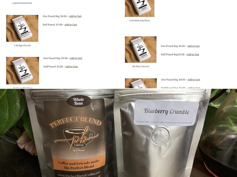 Perfect Blend Coffee Menu