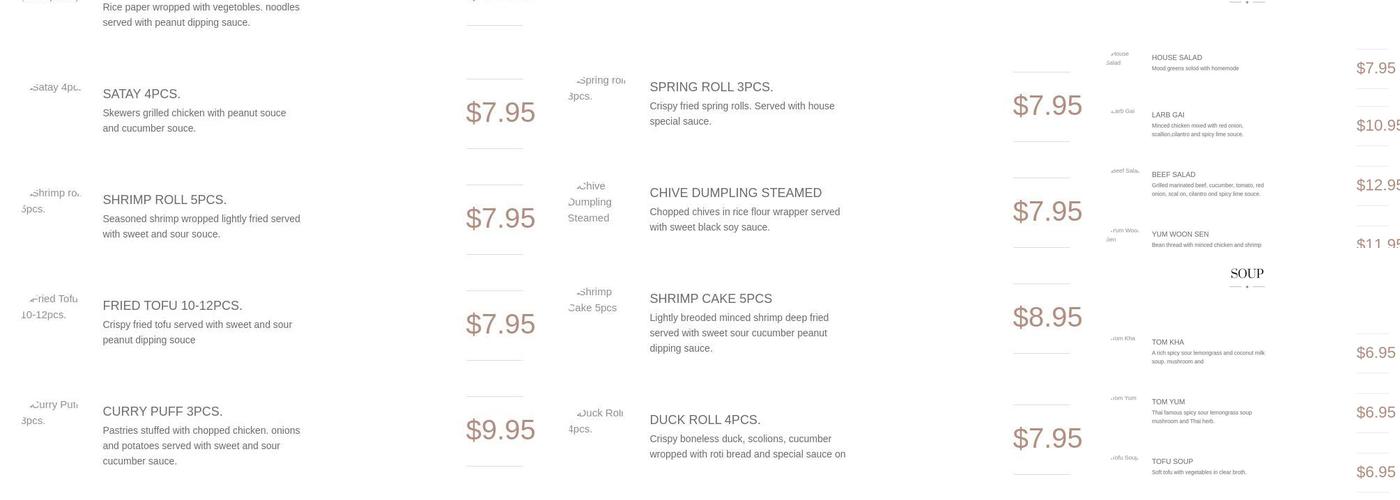 Sakoonthai Menu