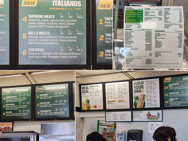 Subway Menu
