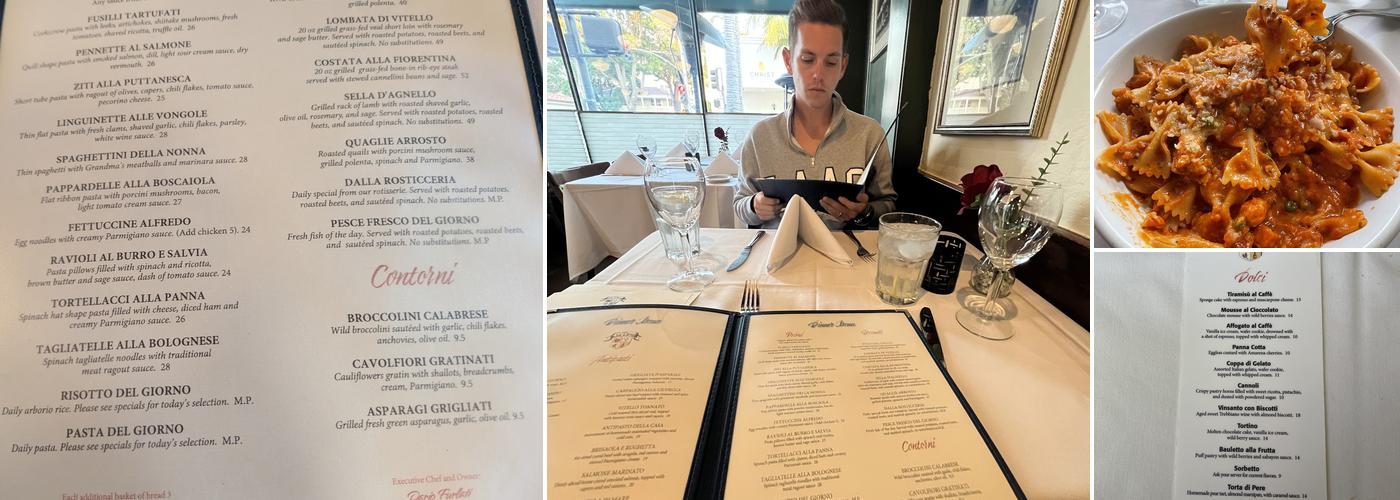 Ca' Dario Santa Barbara Menu