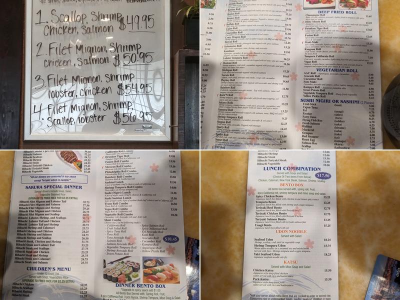 Sakura 2 Menu