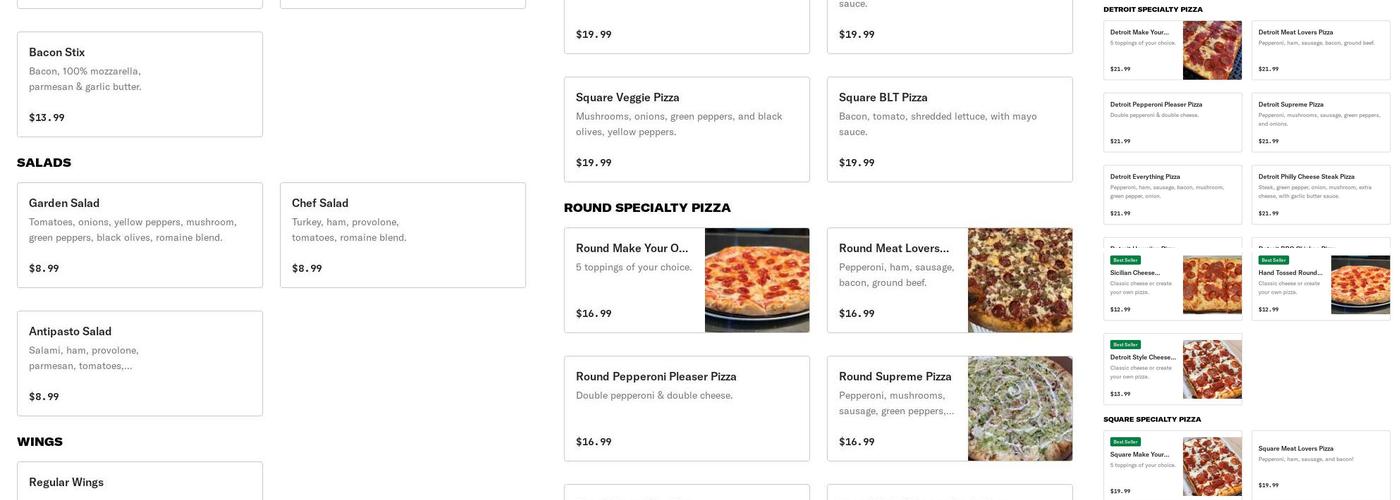 Original Buscemi's Menu