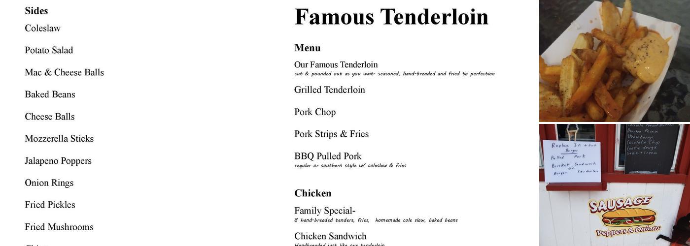 Coles Restaurant Menu