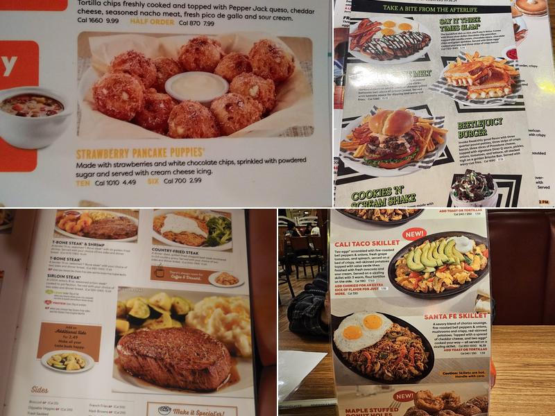 Denny's Restaurant Menu