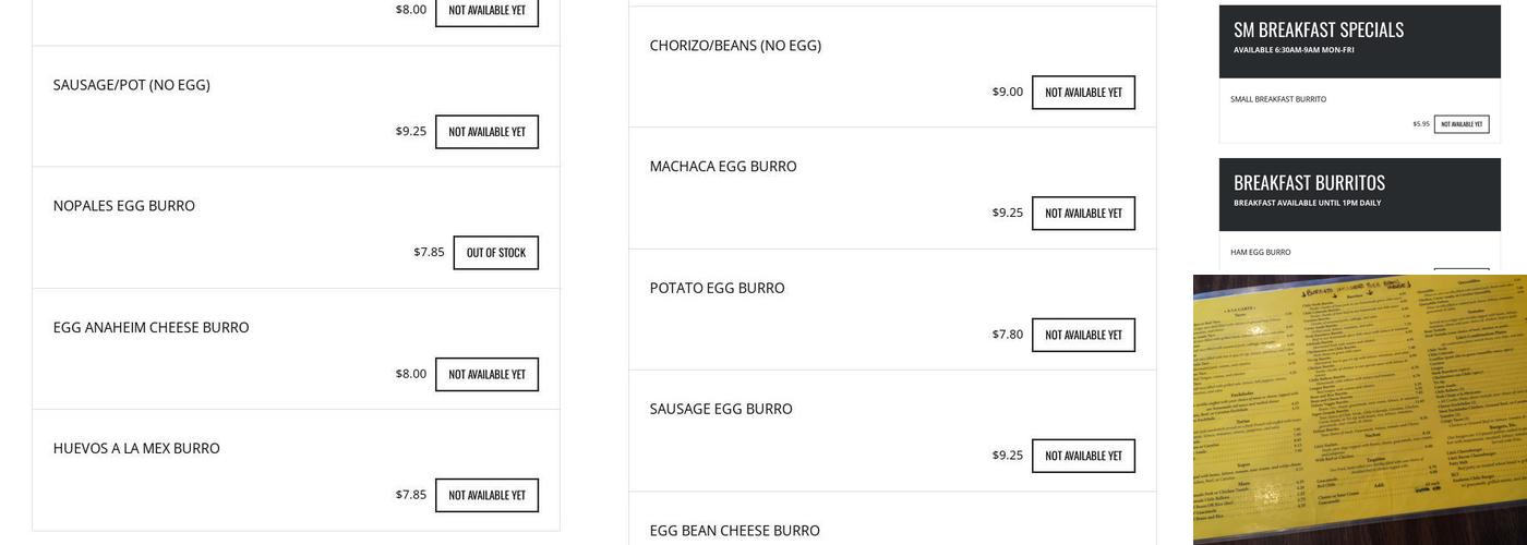 Lito's Mexican Restaurant Menu