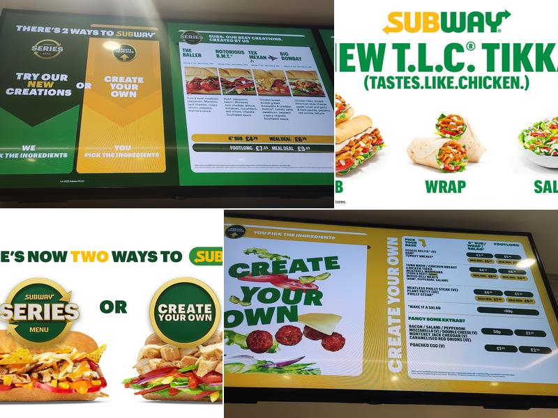 Subway Menu