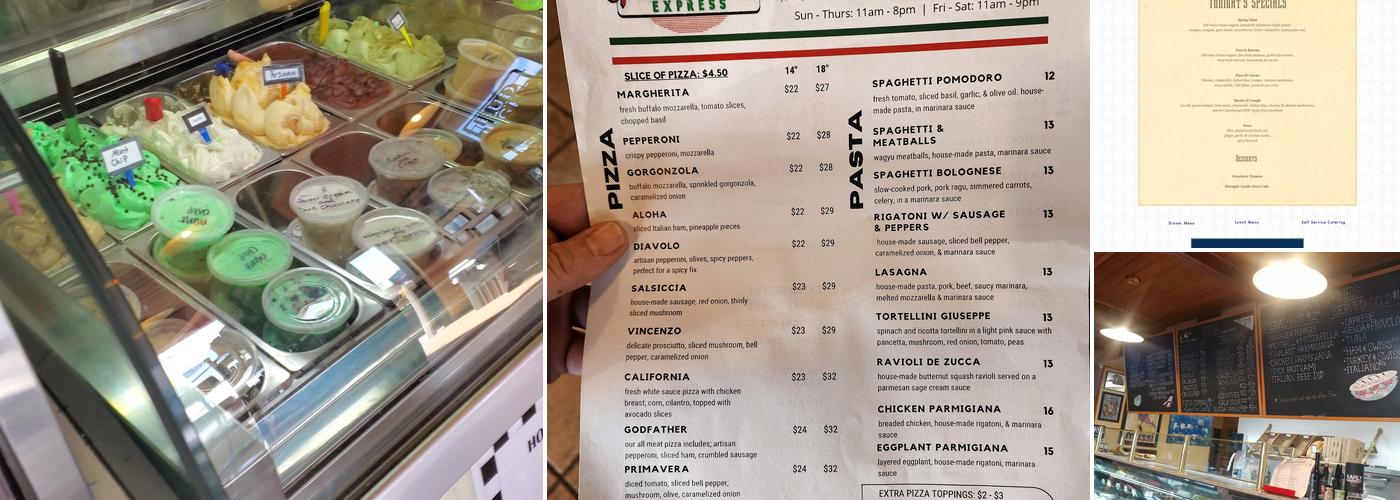 Giuseppe’s Express Menu