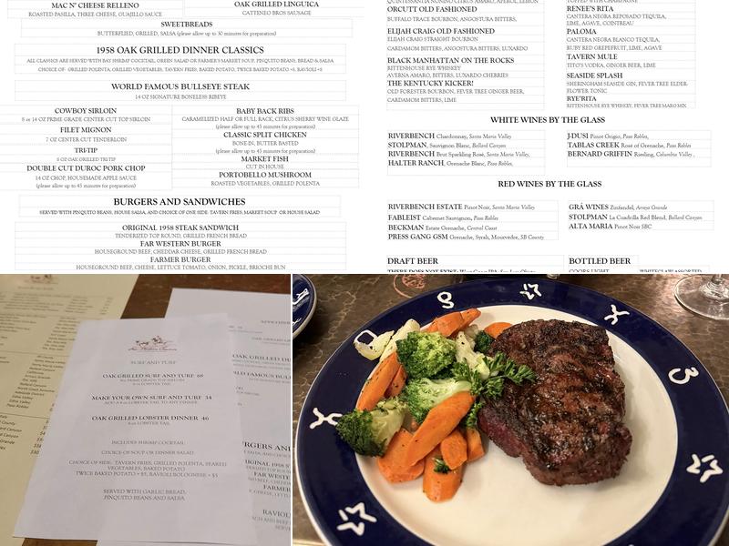 Far Western Tavern Menu