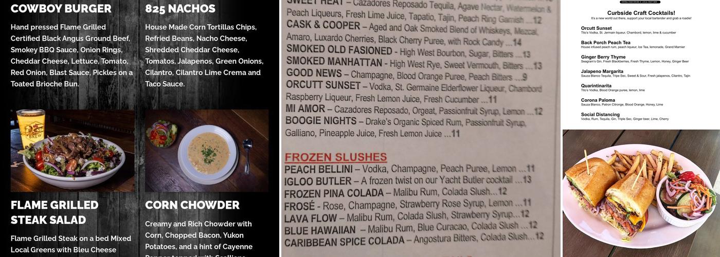 Blast 825 Brewery Menu