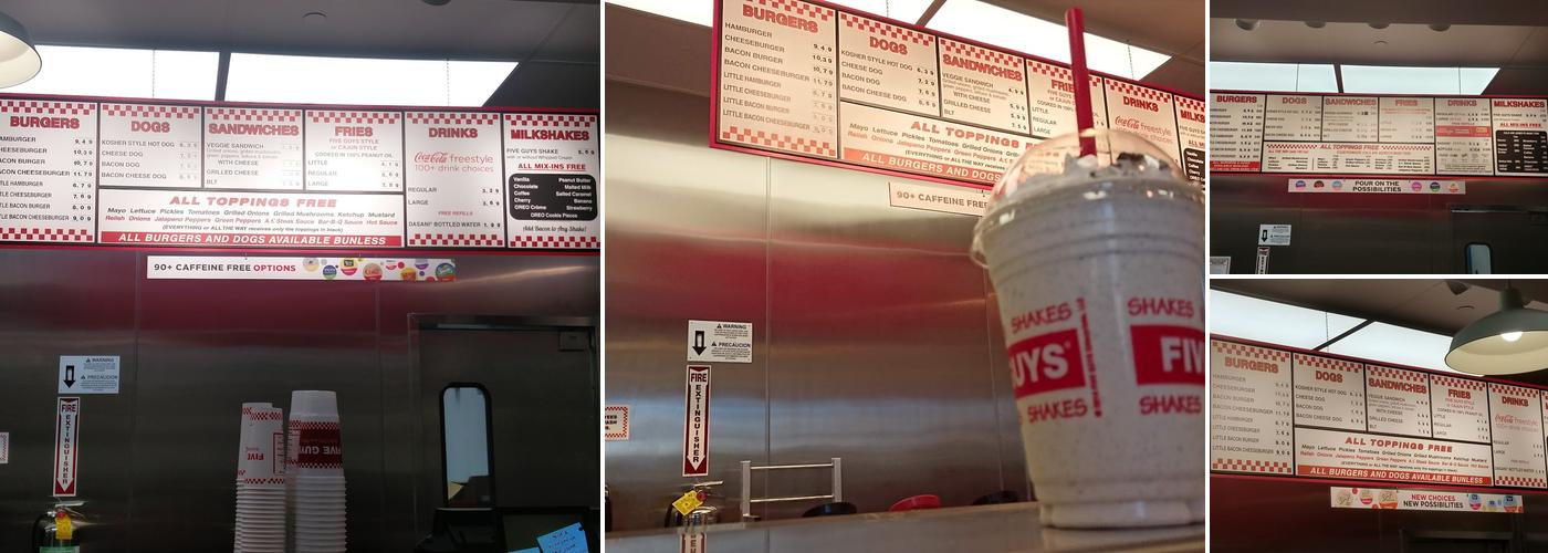 Five Guys Menu