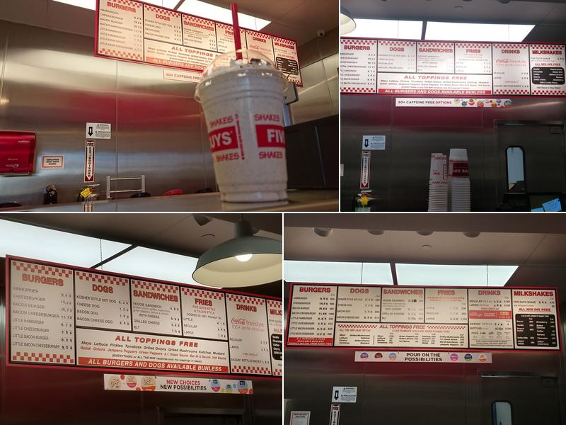 Five Guys Menu