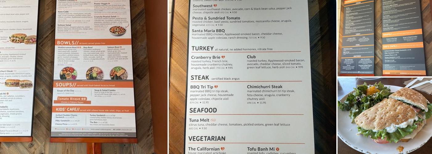 Urbane Cafe Menu