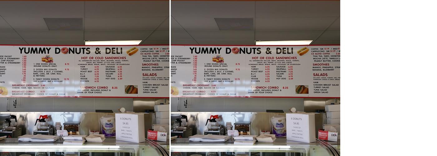 Yummy Donuts & Deli Menu