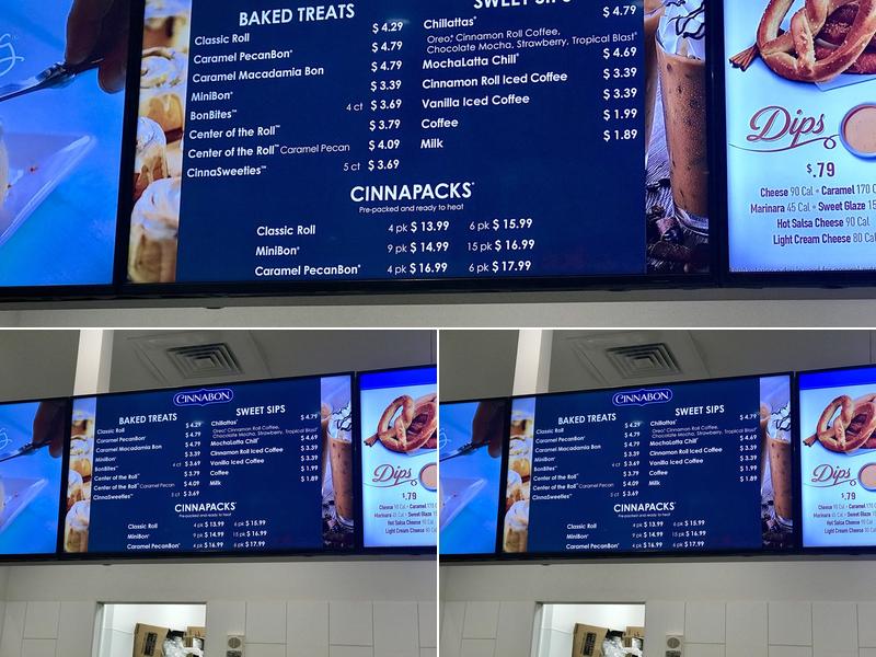 Cinnabon Menu