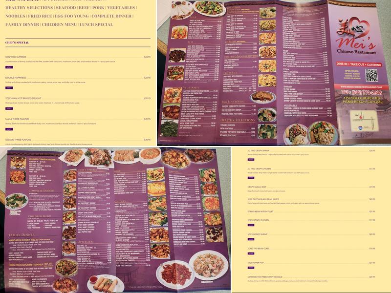 Mei's | Chinese Restaurant Menu