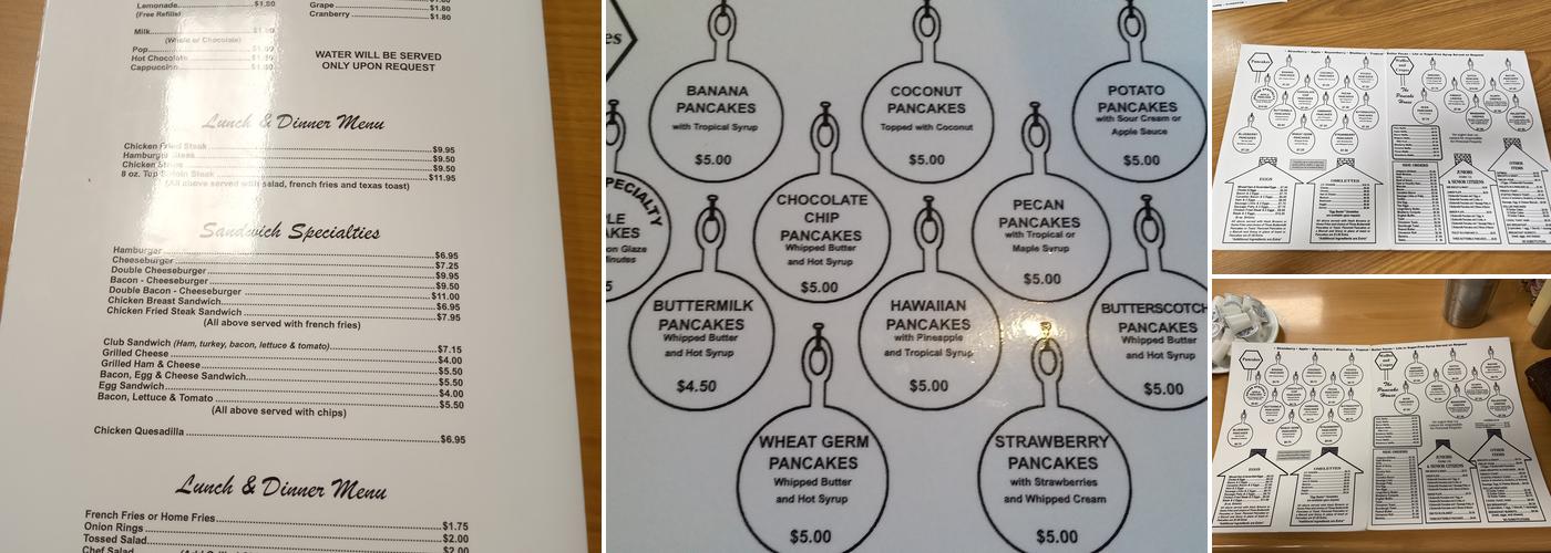 Pancake House Menu