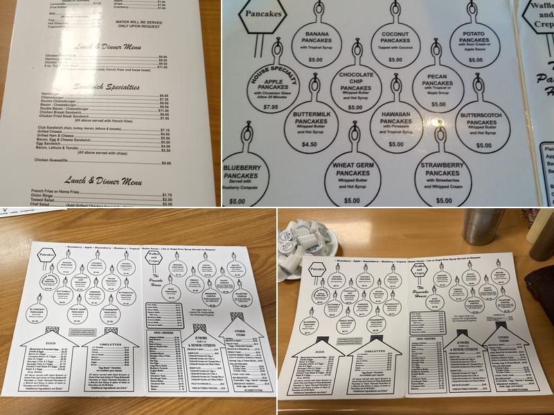 Pancake House Menu