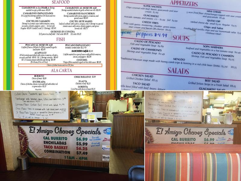 El Amigo Chavez Menu