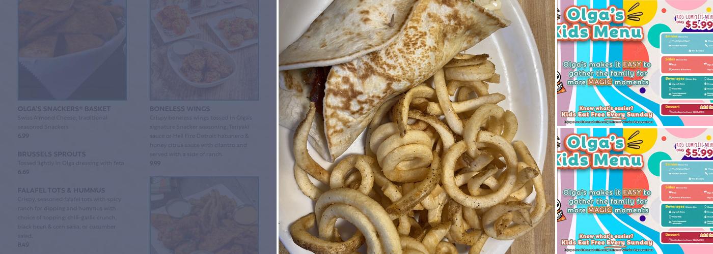 Olga's Kitchen Menu