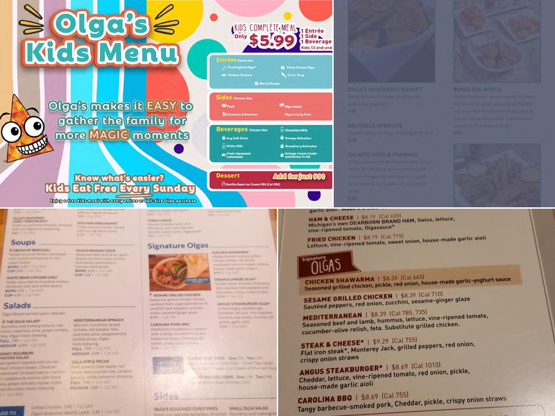 Olga's Kitchen Menu