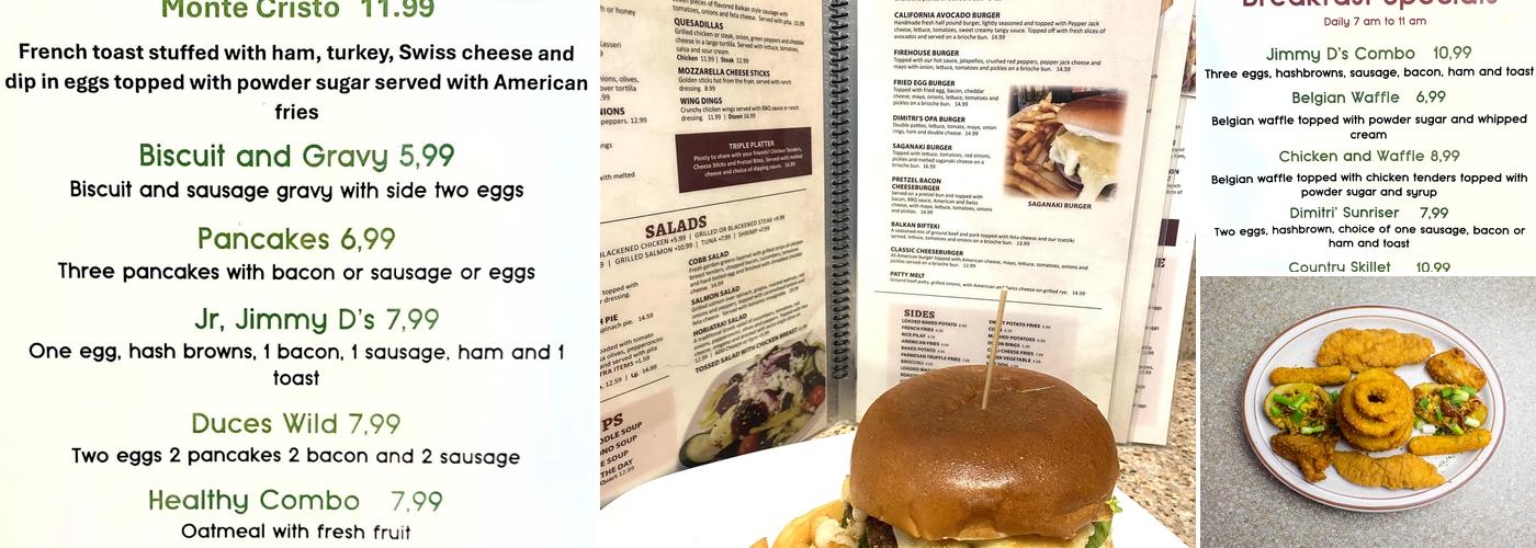 Dimitri's Opa Restaurant Menu
