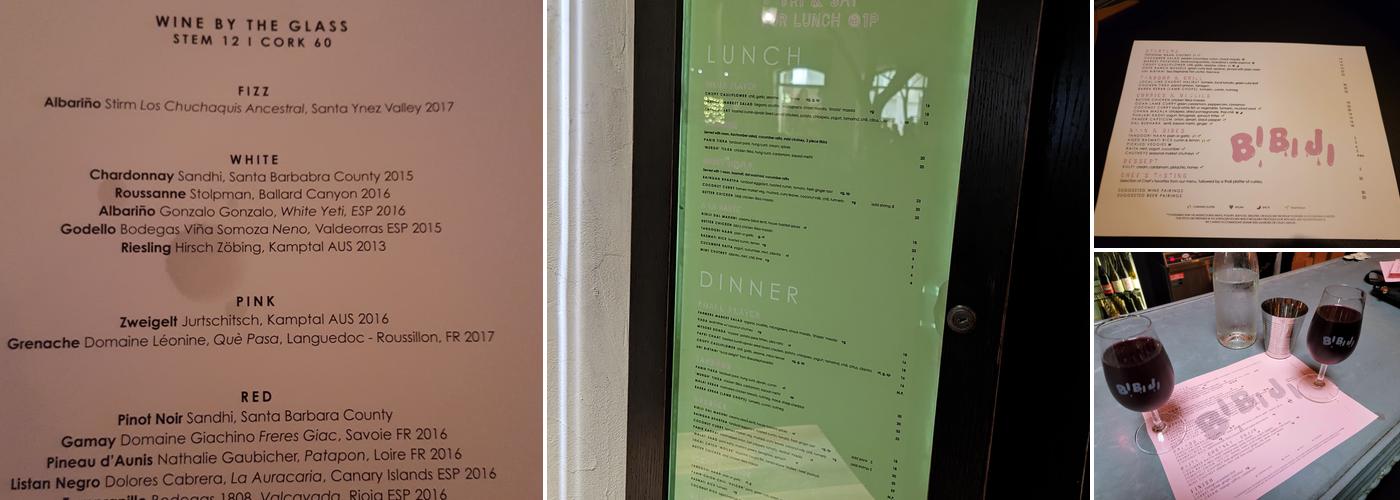 Bibi Ji 2.0 Menu