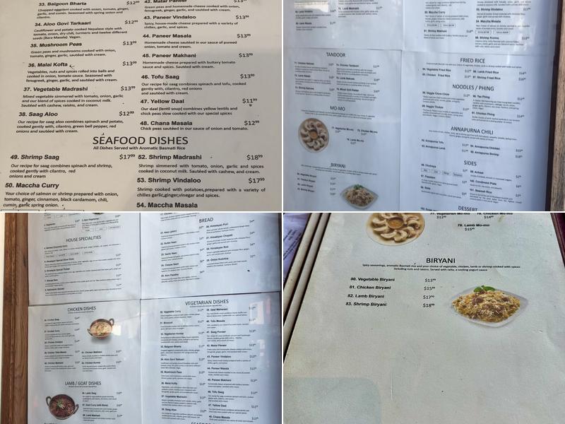 Himalayan Kitchen Menu