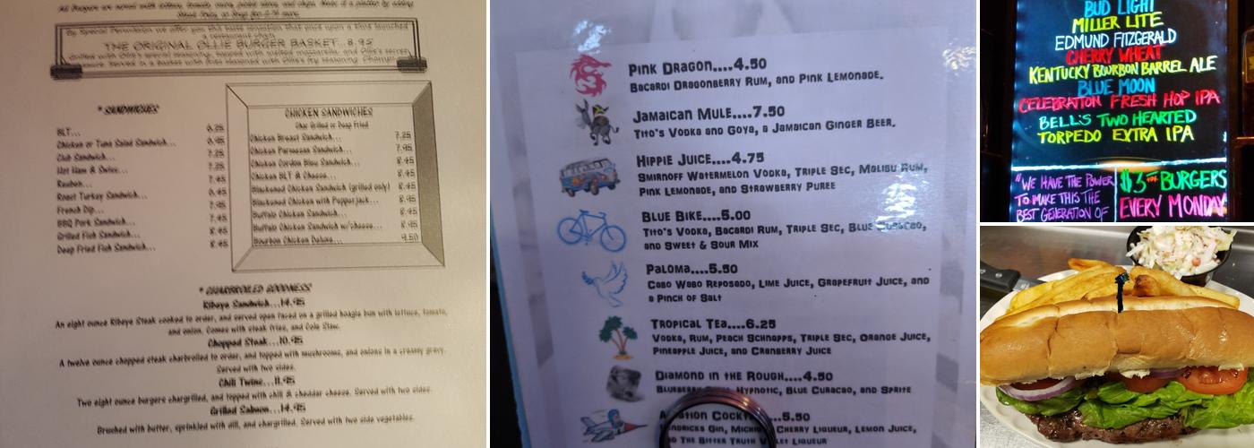 Diamond Jim's Menu