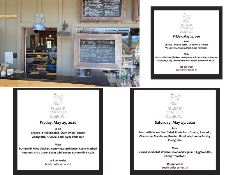 The Lucky Hen Larder Menu