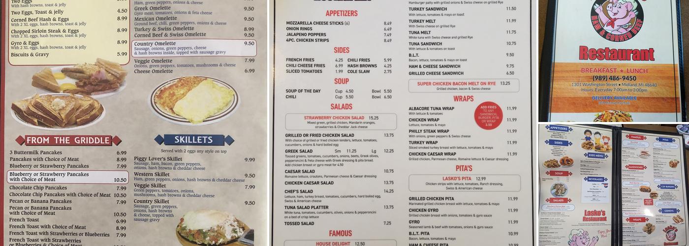 Laskos Restaurant Menu