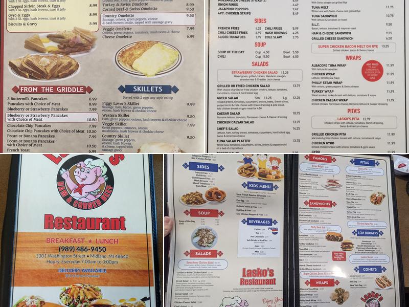 Laskos Restaurant Menu