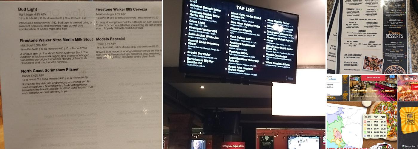 Woodstock's Pizza SLO Menu