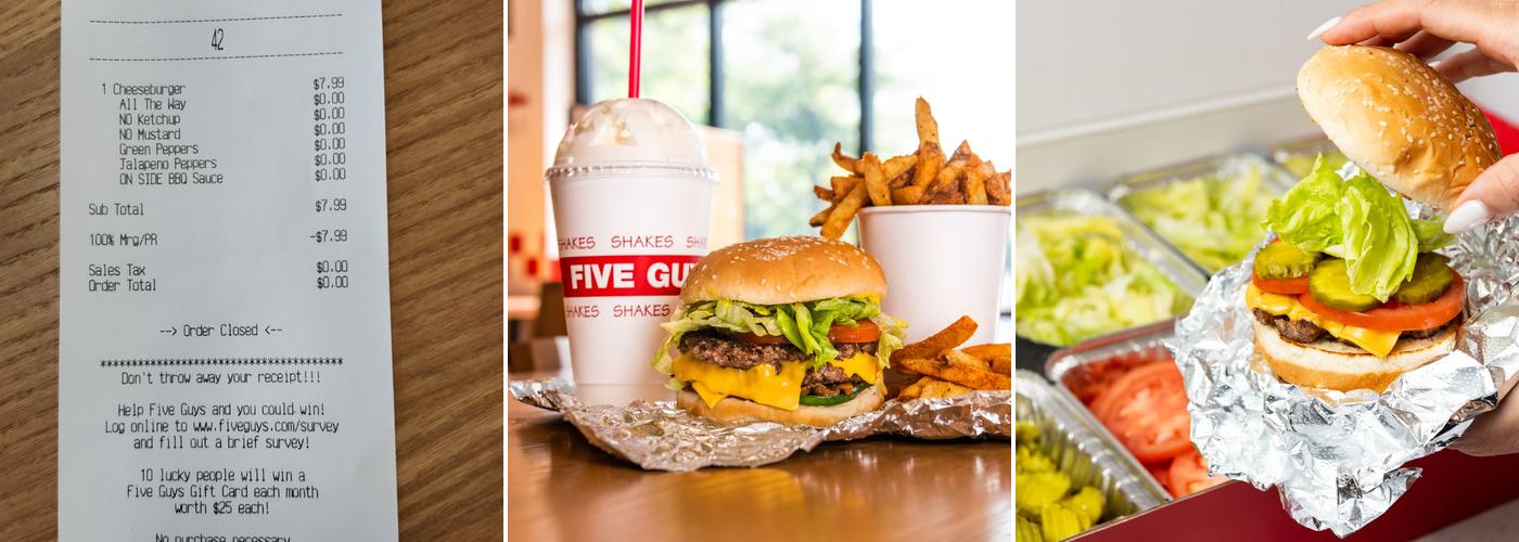 Five Guys Menu